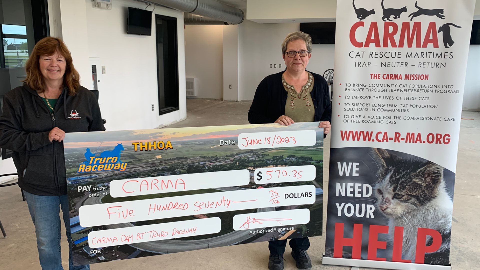 CARMA fundraiser nets $570.35 at Truro Raceway on June 18th
